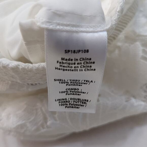 Rachel Zoe Margo Floral Lace Jumpsuit Sleeveless White Ecru Size 2 Preowned - Picture 11 of 12